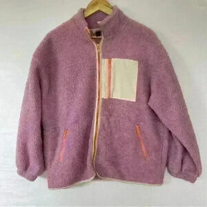 Universal Thread Zip Up Jacket Purple and Orange Size Large